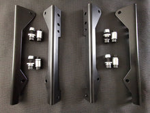 Our E30 Recaro seat bracket adaptors. These brackets allow you to fit Recaro seats directly to your standard subframes, this is a true plug and play solution which comes with everything you need to fit your seats.  Available for either one seat or two.  These brackets fit all recaro seats with the following hole measurements,  6 bolt - 406 x 261mm  4 bolt - 406 x 297mm      Image shows brackets and accessories to fit two seats.